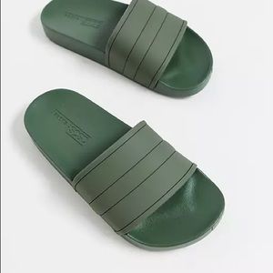 ASOS NWT KHAKI SLIDES